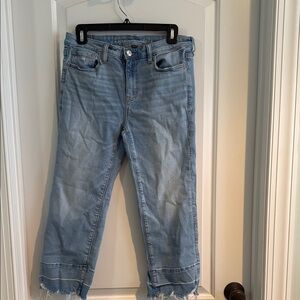 American Eagle Outfitters Blue Ankle Cropped Jeans